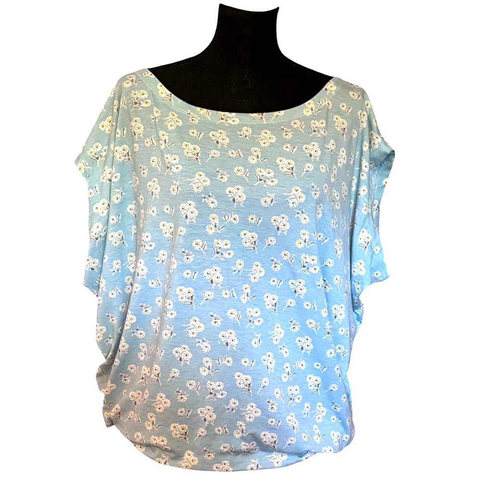 Floral Blue Women's Top